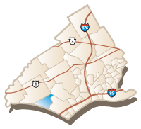 Map of Bethel Township, PA