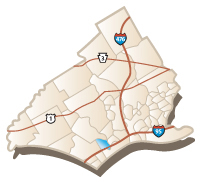 Map of Chester Township, PA
