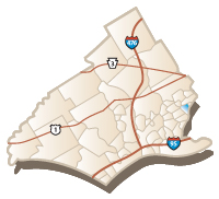 Map of Darby, PA