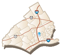 Map of Swarthmore, PA