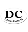 Delaware County Oval Car Sticker